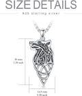 wholesale Animal Necklace 925 Sterling Beast Pendant Irish Celtic Knot Necklace Pendant Fathers Day Birthday Christmas Gifts For Men -0-3