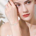 wholesale 925 Sterling Silver Daisy Flower Charm Bracelet for Women-0-1