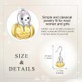 wholesale 925 Sterling Silver Halloween Ghost Cat Pumpkin Dangle Earrings for Women Girls Gifts-0-4