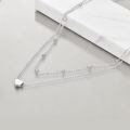 wholesale 925 Sterling Silver Heart Layered Choker Necklace s for Women-0-3