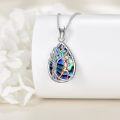 wholesale 925 Sterling Silver Abalone Shell Tennis Player Pendant Necklace-0-3