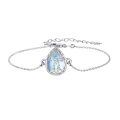 wholesale 925 Sterling Silver Tree Of Life Tear Drop Pendant Bracelet-0-0
