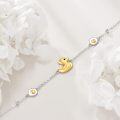 wholesale  925 Silver Duck & Egg Charm Bracelet for Women, Gift for Wife Mom Grandma, Adjustable 7-9 Inch, Elegant Jewelry for Birthday Christmas Anniversary-0-1