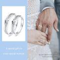 wholesale TOUPOP Moissanite Personalized Engagement Ring Sets For Him And Her 10k/14k/18k/925 Sterling Silver Moissanite Wedding Couple Rings Band Set Anniversary Valentine's Day Christmas Gifts For Women Wife Her -0-3