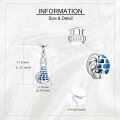 wholesale 925 Sterling Silver Blue Opal Lighthouse Pendant Necklace for Women Gifts-0-2