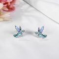 wholesale 925 Sterling Silver Hummingbird Necklace Wholesale Turquoise Inlay-0-24