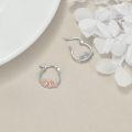wholesale 925 Sterling Silver Axolotl Charm Hoop Earrings - Adorable Gift for Her-0-3