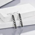 wholesale 925 Sterling Silver Black Onyx Moon Phase Drop Dangle Earrings for Women and Girls Birthdays Gifts-0-3