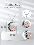 wholesale Sterling Silver 14K Gold Plated Mother Father Daughter Son Necklace Mother s Day Gift-0-4