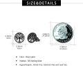 wholesale 925 Sterling Silver Black Celtic Knot Tree Of Life Stud Earrings for Women Men - Christmas Gift Idea-0-2