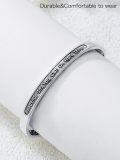 wholesale Sterling Silver Celtic Strength Mantra Cuff Bracelet Poiuy Inspirational Jewelry Gift-0-34