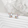 wholesale 925 Sterling Silver Bunny Carrot Stud Earrings for Women Girls Kids Gift-0-2
