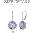wholesale Sterling Silver Crystal Evil Eye Leverback Earrings for Women-0-4