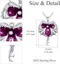 wholesale Sterling Silver Austrian Crystal Dragon Necklace for Women Girls-0-33