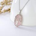 TOUPOP Sterling Silver Crystal Tree Of Life Necklace For Women-0-2