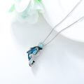 TOUPOP Sterling Silver Crystal Dolphin Pendant Necklace-0-4