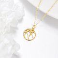 wholesale 14K Gold Basketball Cross Sports Pendant Necklace - 2 Tone Religious Gifts for Women & Men-0-2