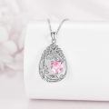wholesale 925 Sterling Silver Heart Pendant Necklace Wholesale Gold Plated-0-103