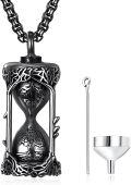 wholesale  Tree of Life Hourglass Urn Pendant Necklace s with Funnel and Fill Tool - Mens Ashes Keepsake  Set-0-0