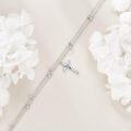 wholesale 925 Sterling Silver Christian Baptism Double Chain Cross Ankle Bracelet-0-4