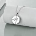 wholesale 925 Sterling Silver Compass Pendant Necklace With Tools-0-2