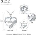 wholesale 925 Sterling Silver Angel Wing Heart Pendant Necklace for Pregnant Women and Mothers of Miscarried Babies-0-3