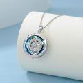 TOUPOP Sterling Silver Crystal Compass Necklace for Women Graduation Gifts-0-3