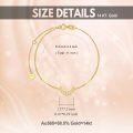 wholesale 14K Gold Crescent Moon Natural Diamond Anklet for Women (0-1 ct)-0-2