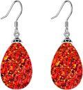 wholesale 925 Sterling Silver Opal Dangle Earrings October Birthstone Gifts for Mom-0-0