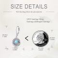 wholesale Sterling Silver Lapis Turquoise Larimar Opal Black Pearl Dangle Earrings-0-9