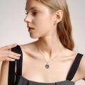 wholesale 925 Sterling Silver Mother Daughter Locket Necklace Wholesale With Abalone Shell And Photo Insert-0-5