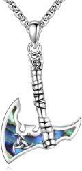 wholesale 925 Sterling Silver Viking Axe Pendant Necklaces for Men Norse s-0-0