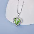 wholesale Sterling Silver Austrian Crystal Caduceus Angel Wing Heart Nurse Necklace-0-55