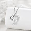 wholesale 925 Sterling Silver Tennis Racket & Ball Heart Pendant Necklace for Women Sports Lover Gift-0-3