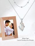 wholesale Sterling Silver Gemstone Dainty Pendant Necklace for Women Mom Gift-0-137