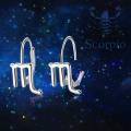 TOUPOP Sterling Silver Stone Zodiac Constellation Leverback Dangle Earrings-0-4