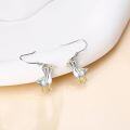 wholesale 925 Sterling Silver Duck Family Dangle Earrings with Gold Accents-0-1