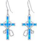 wholesale TOUPOP Christmas Gifts For Nurses Sterling Silver Nurse Earrings Stethoscope Cross Earrings For Women Nurse Jewelry Christmas Gifts For Women Daughter Doctor Medical Assistant -0-0