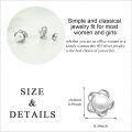 wholesale 925 Sterling Silver Celtic Knot Pearl Studs with Leverbacks (White)-0-4