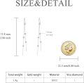 wholesale 925 Sterling Silver Princess Cut Cubic Zirconia Linear Threader Earrings-0-2