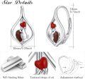 wholesale 925 Sterling Silver Heart-Shaped Bird Leverback Earrings-0-5