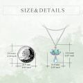 wholesale 925 Sterling Silver Lotus Pendant Necklace With Moonstone Drop Chain-0-4