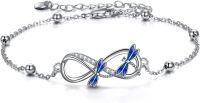 wholesale 925 Sterling Silver Dragonfly Infinity Bracelet for Women Gifts-Dragonfly