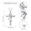 wholesale 925 Sterling Silver Butterfly Cross Keepsake Pendant Urn Necklace with Funnel Set-0-1