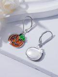 wholesale Sterling Silver Pumpkin Turkey Mushroom Dangle Earrings-0-14