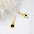 wholesale 925 Sterling Silver Green Turquoise Drop Earrings Platinum Plated Twisted Swirl Jewelry For Women-0-25