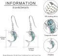 wholesale 925 Sterling Silver Turquoise Dolphin Dangle Drop Earring for Women Beach Jewelry-0-5