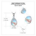 wholesale 925 Sterling Silver Sloth Moonstone Teardrop Pendant Necklace Rose Gold Tree Star Design-0-4