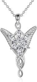 wholesale 925 Sterling Silver Arwen Evenstar Necklace for Mom Girls Wife Girlfriend Birthday Valentines Day-0-0