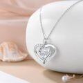wholesale TOUPOP Christmas Gifts For Mom Sterling Silver Birthday Gifts For Mom Mother Daughter Necklace Heart Pendant Always My Mother Forever My Friend -0-1